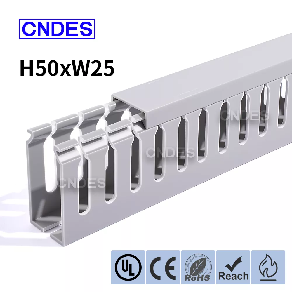 50×25 mm geschlitzter PVC-Schaltschrankkanal